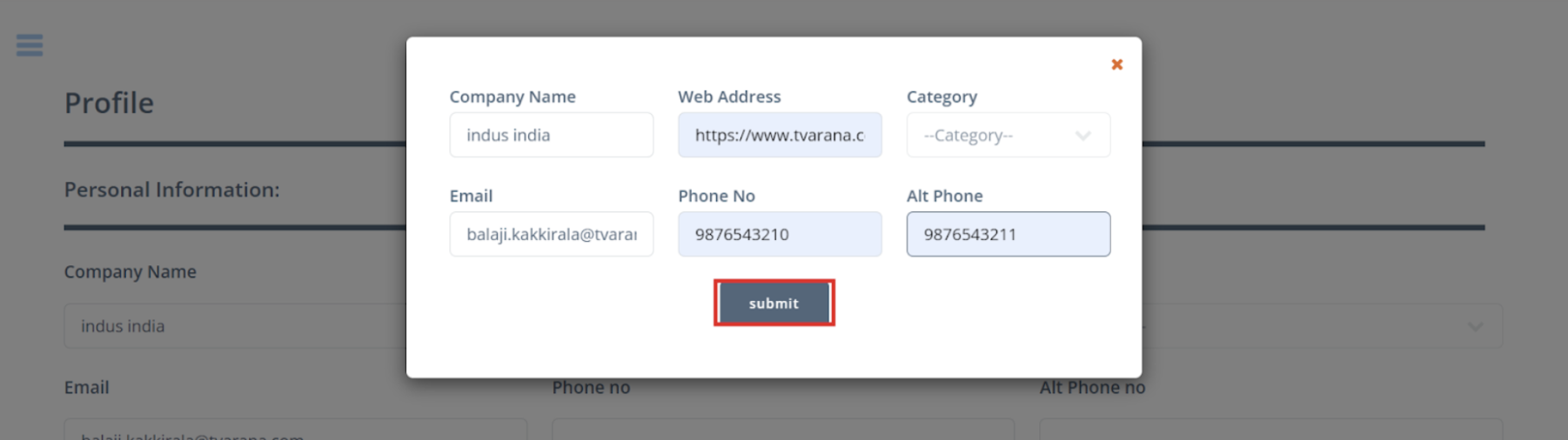 NetSuite vendor portal